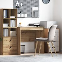 Berkfield Home Desk Artisan Oak 80x50x76 cm Engineered wood in Brown | Size: 80 x 50 x 76 cm