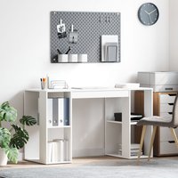 Berkfield Home White Computer Desk White Particle board Medium Storage