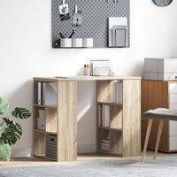 Berkfield Home Corner Desk Sonoma oak MDF Medium Sonoma Oak Corner Desk in Brown