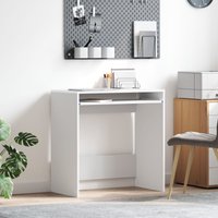 Berkfield Home Computer Desk White Engineered wood Compact Organizers