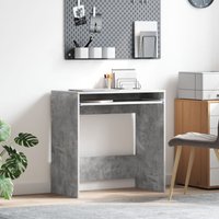 Berkfield Home Computer Desk Concrete grey Particle board Concrete Desk