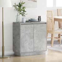 Berkfield Home Bedside Tables Concrete Grey Concrete Medium Decorative Inlays
