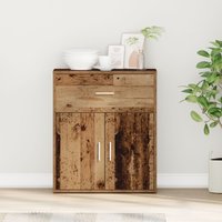 Berkfield Home Sideboard with Drawer with Shelf with Storage with Door Old wood 60 x 31 x 70 cm Engineered wood in Brown