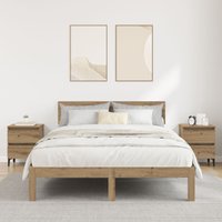 Berkfield Home Bed Cabinets 2 pcs Artisan Oak 40x35x50 cm Engineered Wood in Beige | Size: 40 x 35 x 50 cm