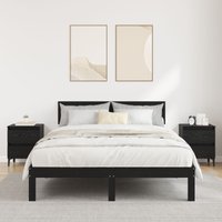 Berkfield Home Bed Cabinets 2 pcs Black Oak 40x35x50 cm Engineered Wood | Size: 40 x 35 x 50 cm