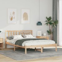 Headboard 135 x 190 cm Solid pine wood