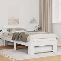 Berkfield Home White 90 x 200 cm Solid pine wood
