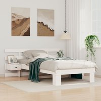Berkfield Home with Drawer White 80 x 200 cm Solid pine wood