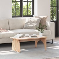 Berkfield Home Coffee Table Natural 80 x 50 x 31 cm Solid pine wood in Brown