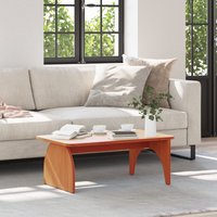 Berkfield Home Coffee Table Wax brown 80 x 50 x 31 cm Solid pine wood