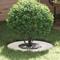 Berkfield Home Plastic Planter White Plastic Large Plastic Planter Round