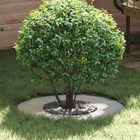 Berkfield Home Galvanised Metal Planter Galvanised Galvanised Steel 60 cm Diameter in Silver