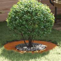 Berkfield Home Corten Steel Planter Corten steel 70 cm Diameter Durable in Brown