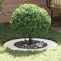 Berkfield Home White Metal Planter White Metal 80 cm diameter