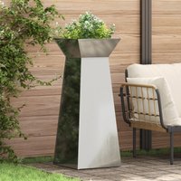 Berkfield Home Plant Stand Galvanised steel 40 x 40 x 101 cm Durable Plant Stand
