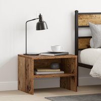 Berkfield Home Bedside Cabinet Old wood 40 x 30 x 30 cm Engineered wood in Brown