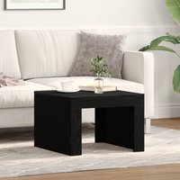 Berkfield Home Coffee Table Black oak 50 x 50 x 35 cm Engineered wood