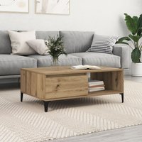 Berkfield Home Coffee Table Artisan oak 90 x 60 x 35 cm Engineered wood in Brown