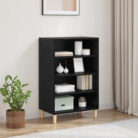 Berkfield Home Sideboard with Shelf Black oak 57 x 35 x 90 cm Engineered wood