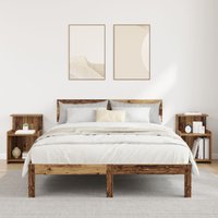 Berkfield Home Bedside Tables - 2 Pack - Old Wood - 40 x 35 x 60 cm - Engineered Wood in Brown