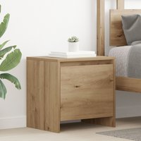 Berkfield Home Bedside Cabinet Artisan oak Engineered wood in Brown