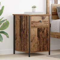 Berkfield Home Bedside Cabinets 2 pcs Old Wood 40x42x60 cm Engineered Wood in Brown | Size: 40 x 42 x 60 cm