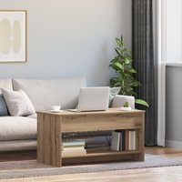 Berkfield Home Coffee Table Artisan oak 102 x 50 x 52.5 cm Engineered wood in Brown