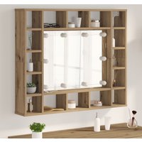 Berkfield Home Mirror Cabinet Artisan oak Engineered wood in Brown
