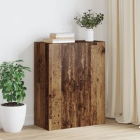 Berkfield Home Hanging cabinet Old wood 69.5 x 34 x 90 cm Engineered wood in Brown