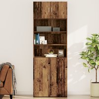Berkfield Home Wall Cabinet Old wood 80 x 42.5 x 40 cm Engineered wood in Brown