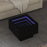 Berkfield Home Side Table Black oak 40 x 40 x 30 cm Engineered wood