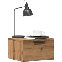 Berkfield Home Wall-mounted Bedside Cabinets 2 pcs Artisan Oak 34x30x20 cm in Brown | Size: 34 x 30 x 20 cm