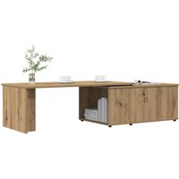 Berkfield Home Coffee Table Artisan Oak 150x50x35 cm Engineered Wood in Brown | Size: 150 x 50 x 35 cm