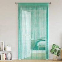 Berkfield Home String Curtains 2 pcs Turquoise 140x250 cm