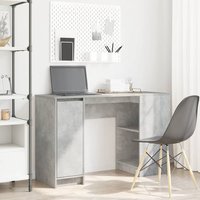 Berkfield Home Desk Concrete Grey 120x42x76 cm Engineered Wood | Size: 120 x 42 x 76 cm