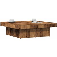 Berkfield Home Coffee Table Old Wood 90x90x28 cm Engineered Wood in Brown | Size: 90 x 90 x 28 cm