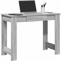 Berkfield Home Desk Grey Sonoma 100x45x75 cm Engineered Wood | Size: 100 x 45 x 75 cm
