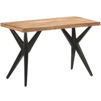Berkfield Home Dining Table 120x60x76 cm Solid Acacia Wood in Brown | Size: 120 x 60 x 76 cm