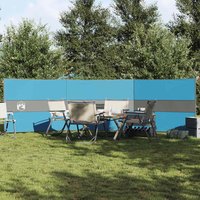 Berkfield Home Camping Windbreak Blue 490x123 cm Waterproof