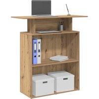 Berkfield Home Reception Desk Artisan Oak 100x40x104 cm Engineered Wood in Brown | Size: 100 x 40 x 104 cm