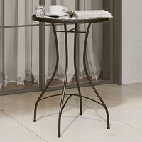 Berkfield Home Mosaic Bistro Table Black & White √ò50x70 cm Ceramic | Size: 50x70 cm