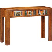 Berkfield Home Console Table 110x35x75 cm Solid Wood Acacia in Brown | Size: 110 x 35 x 75 cm