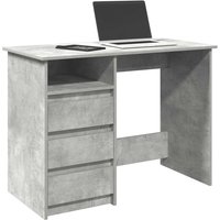 Berkfield Home Desk Concrete Grey 102x50x75 cm Engineered Wood | Size: 102 x 50 x 75 cm