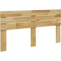 Berkfield Home Headboard 135 cm Solid Wood Oak in Brown