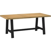 Berkfield Home Dining Table NOAIN A-Shaped Legs 180x90x75 cm Solid Wood Pine in Brown | Size: 180 x 90 x 75 cm