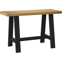 Berkfield Home Desk NOAIN A-Shaped Legs 120x50x75 cm Solid Wood Pine in Brown | Size: 120 x 50 x 75 cm