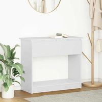 Berkfield Home Console Table with Drawers White 85.5x38.5x74.5 cm