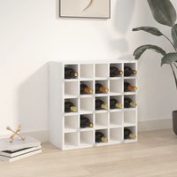 Berkfield Home Wine Cabinet White 56x25x56 cm Solid Wood Pine | Size: 56 x 25 x 56 cm
