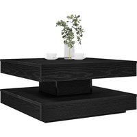 Berkfield Home Coffee Table 360-Degree Rotatable Black 70x70x34.5 cm