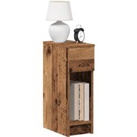Berkfield Home Bedside Cabinets with Drawer 2 pcs Old Wood 20x36x60 cm in Brown | Size: 20 x 36 x 60 cm
